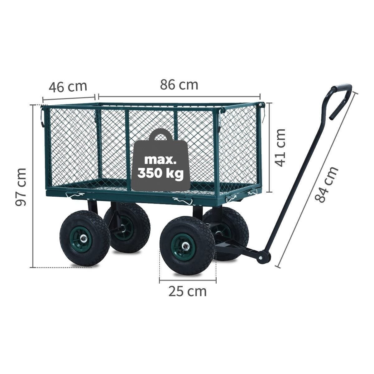 Chariot de jardin divit gw2 350 kg dpli1