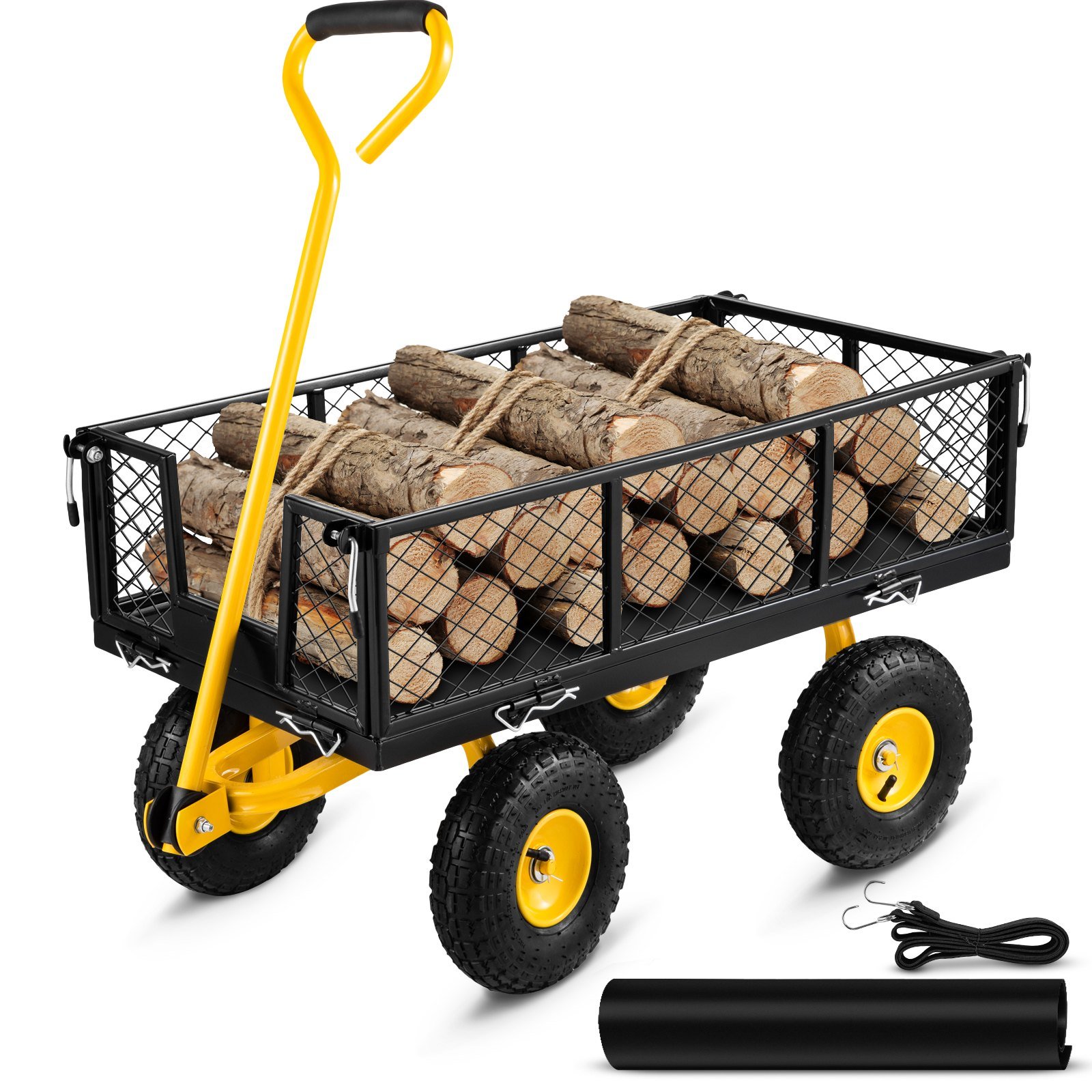 Chariot de jardin transport 408 kg vevor
