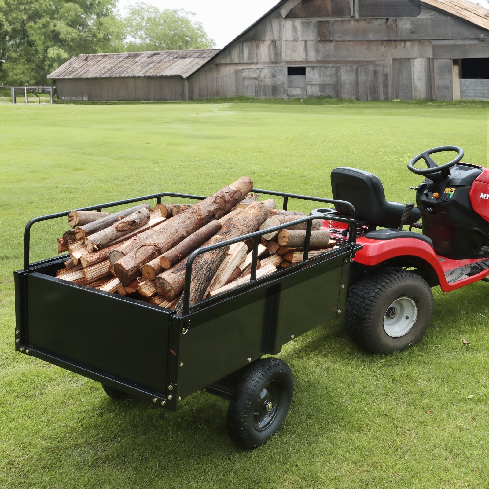 Remorque benne basculante vevor 340 kg